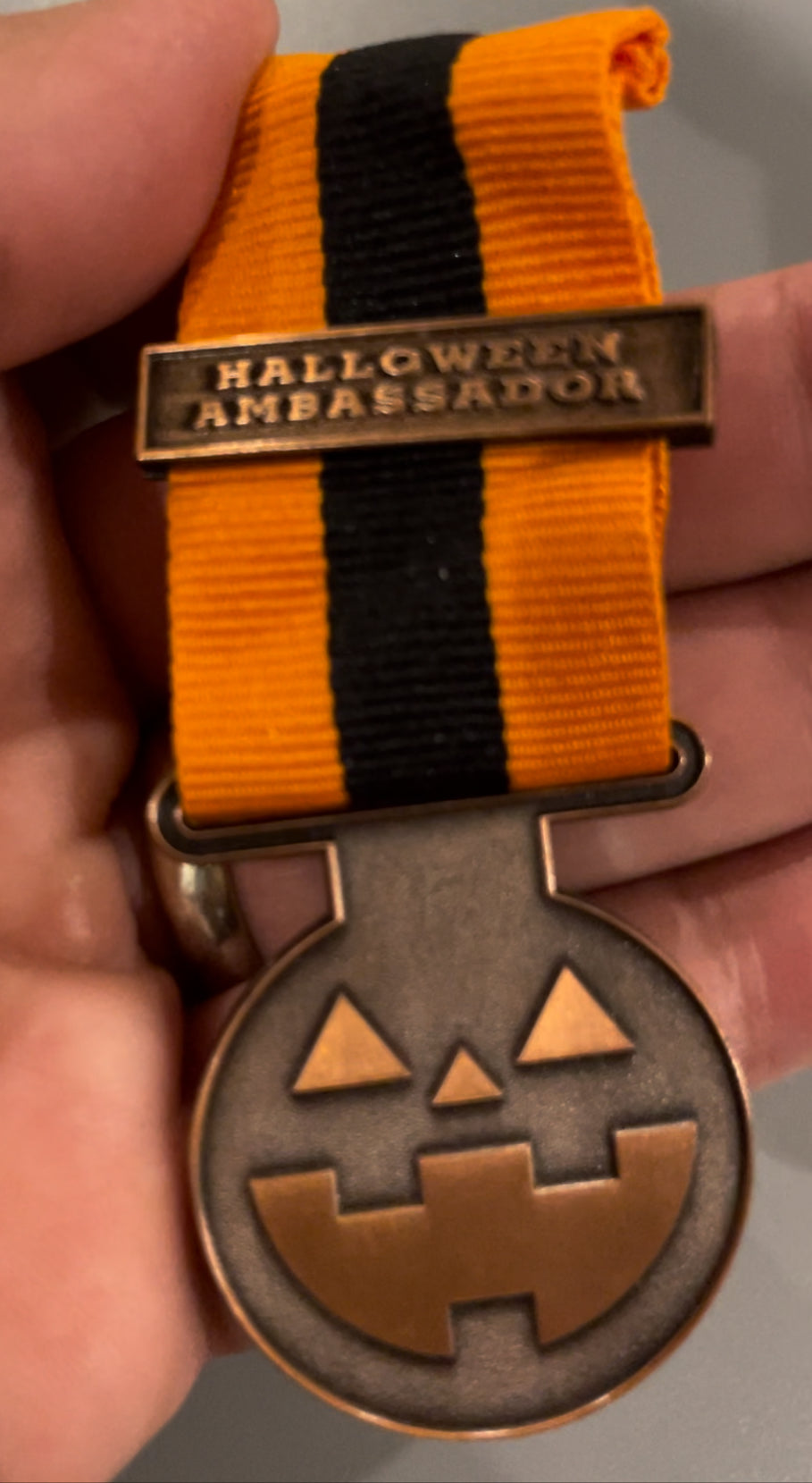 Halloween Ambassador Medal: (Back In Stock!)