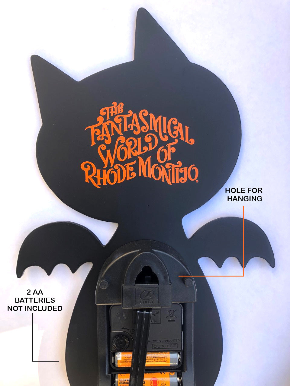 "BAT CAT CLOCK- (Back in Stock!)