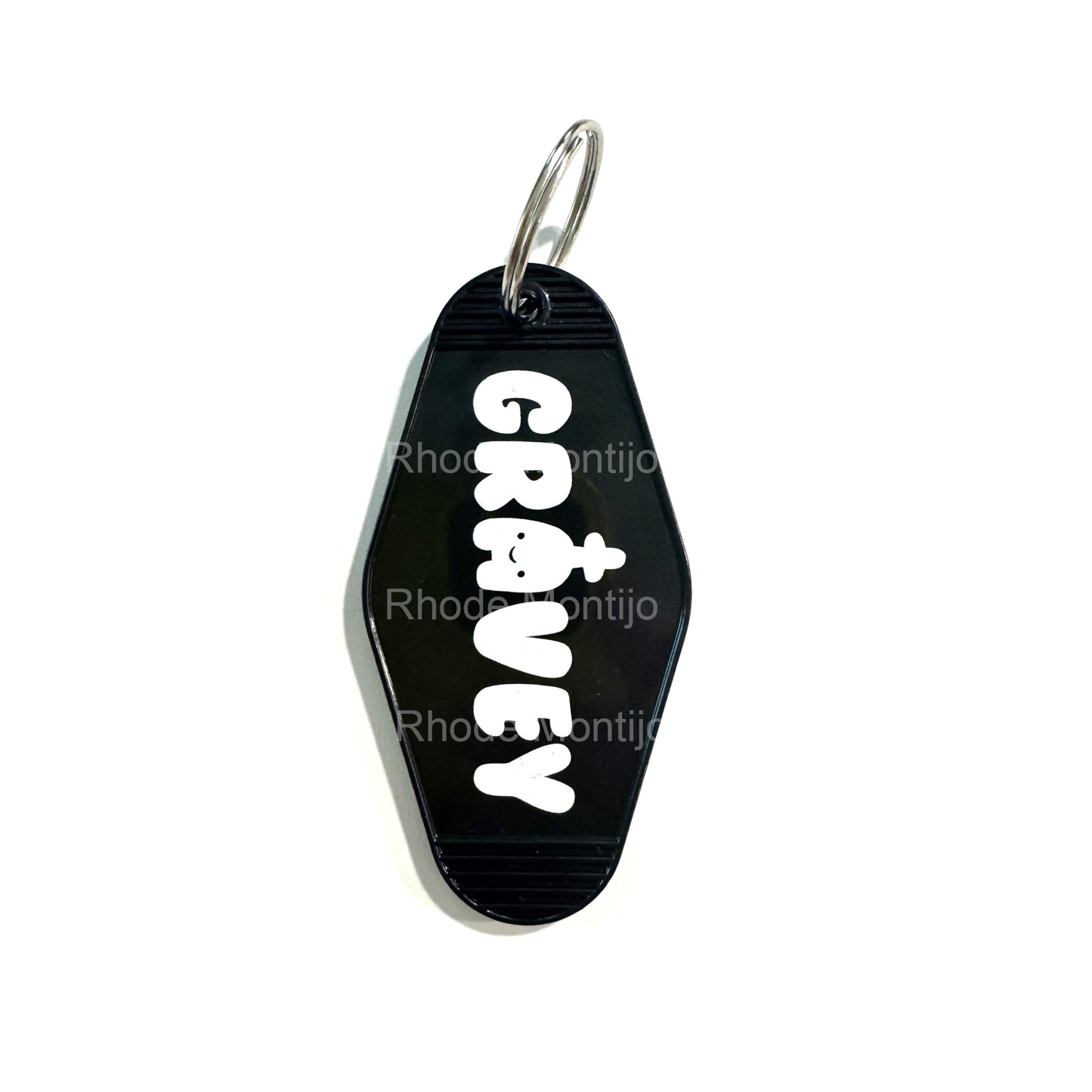 New! Retro Style Keychain: GRAVEY