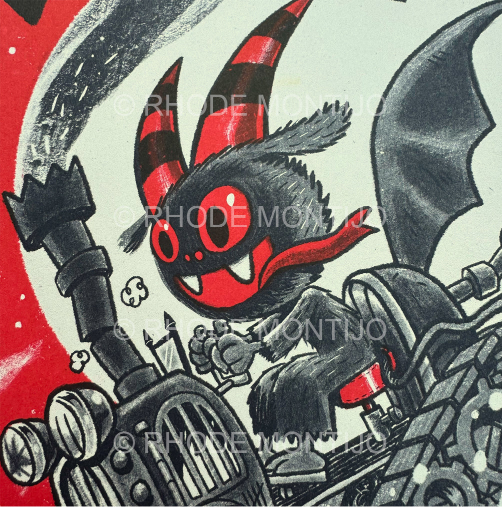 New for SDCC 2025! 11" x 17" Signed Risograph Print: KRAMPUS IS COMING!