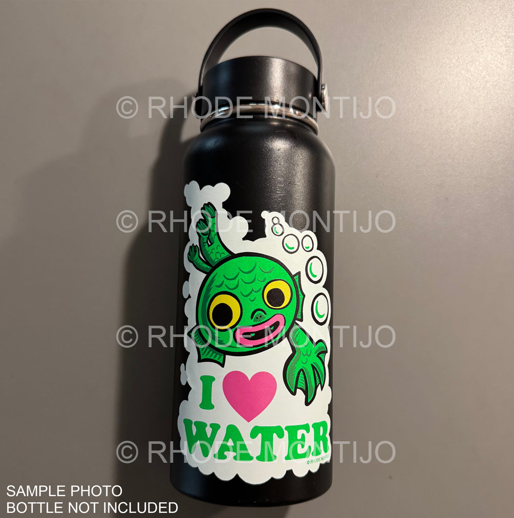 New for SDCC 2025! Sticker: I LOVE WATER