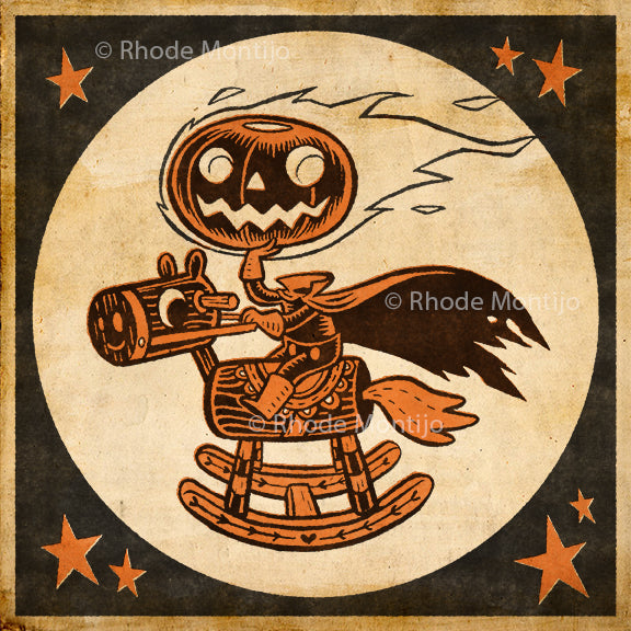 8"x 8" Signed Print: HEADLESS HORSEKID (Back In Stock)