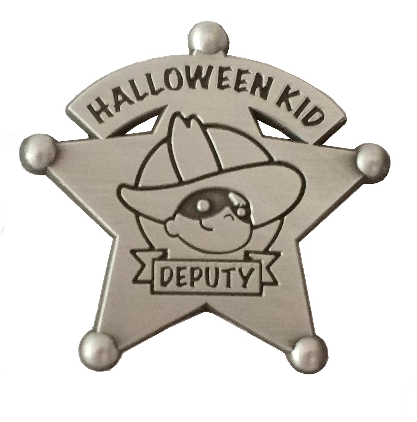 .Badge: HALLOWEEN KID Official Deputy Badge- NEW & IMPROVED DESIGN!