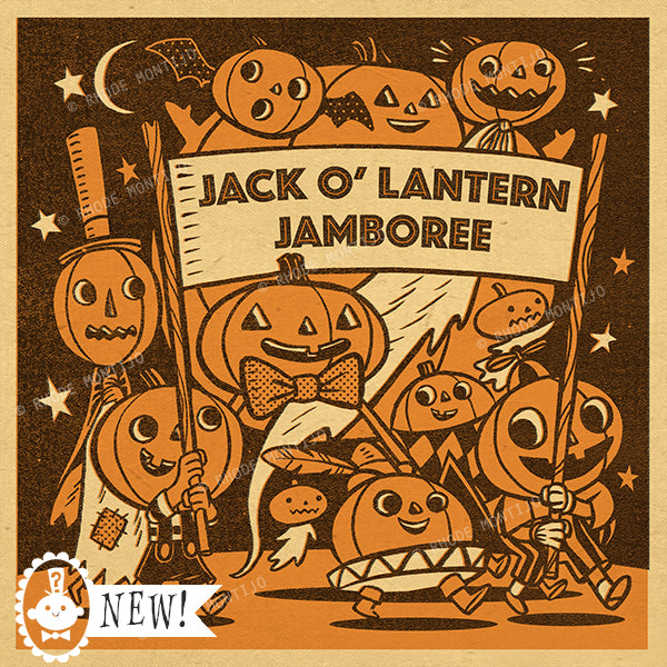 8" x 8" Signed Print: JACK O' LANTERN JAMBOREE