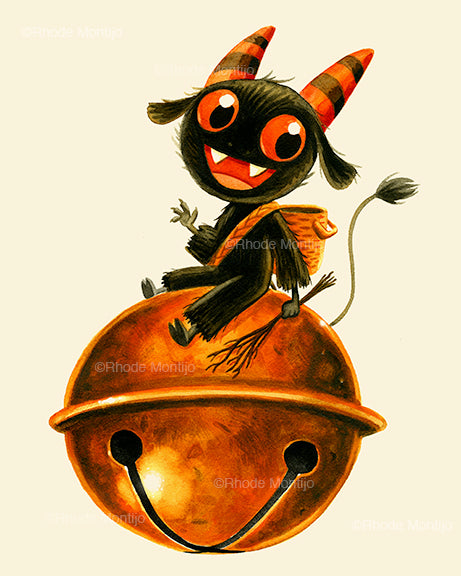 8x10 Print: "Kid Krampus on Bell"