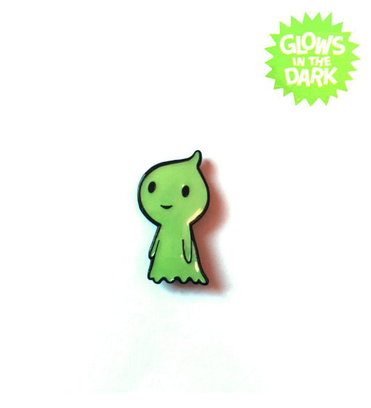 Enamel Pin: Glow-In-The-Dark ITTY GHOST (RESTOCKED!)