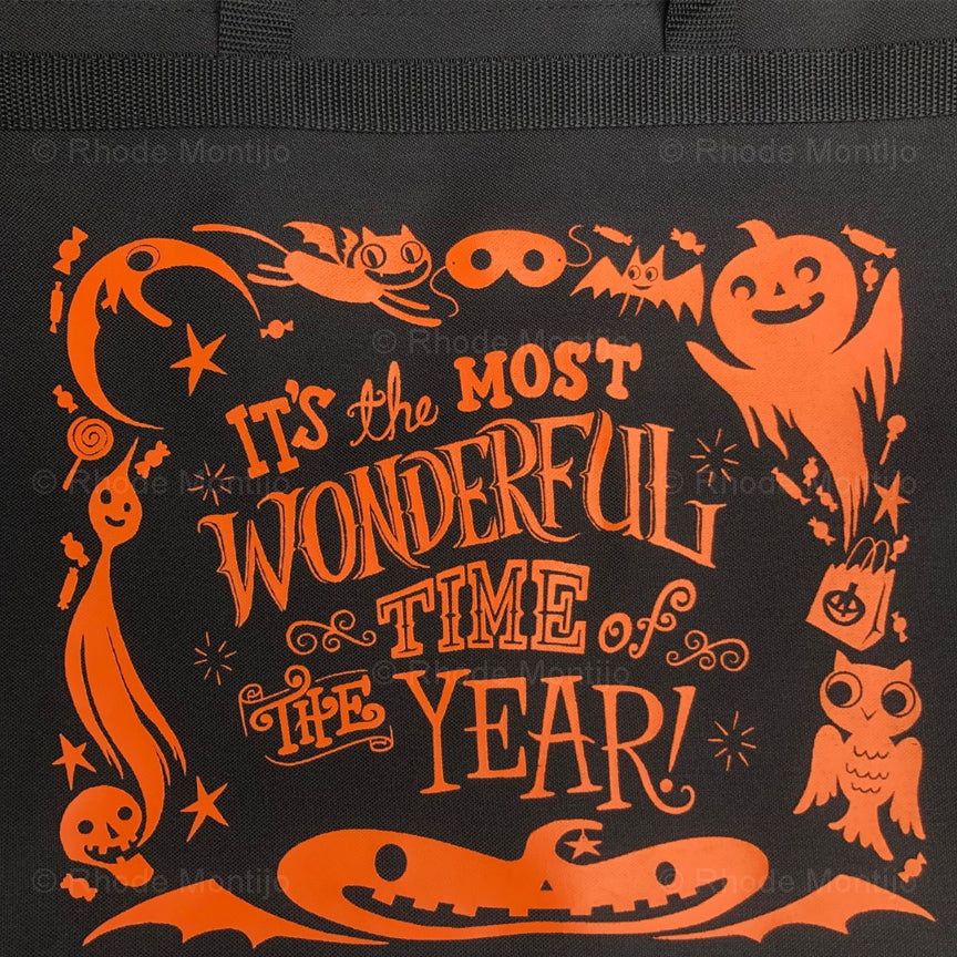 .Zippered Tote Bag: IT'S THE MOST WONDERFUL TIME OF THE YEAR! (RESTOCKED!)