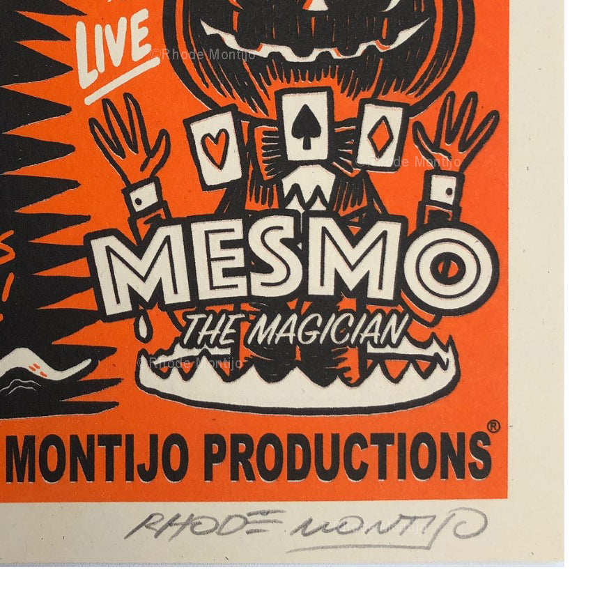 11" x 17" Signed Risograph Print: SPOOKSHOW -BACK IN STOCK!