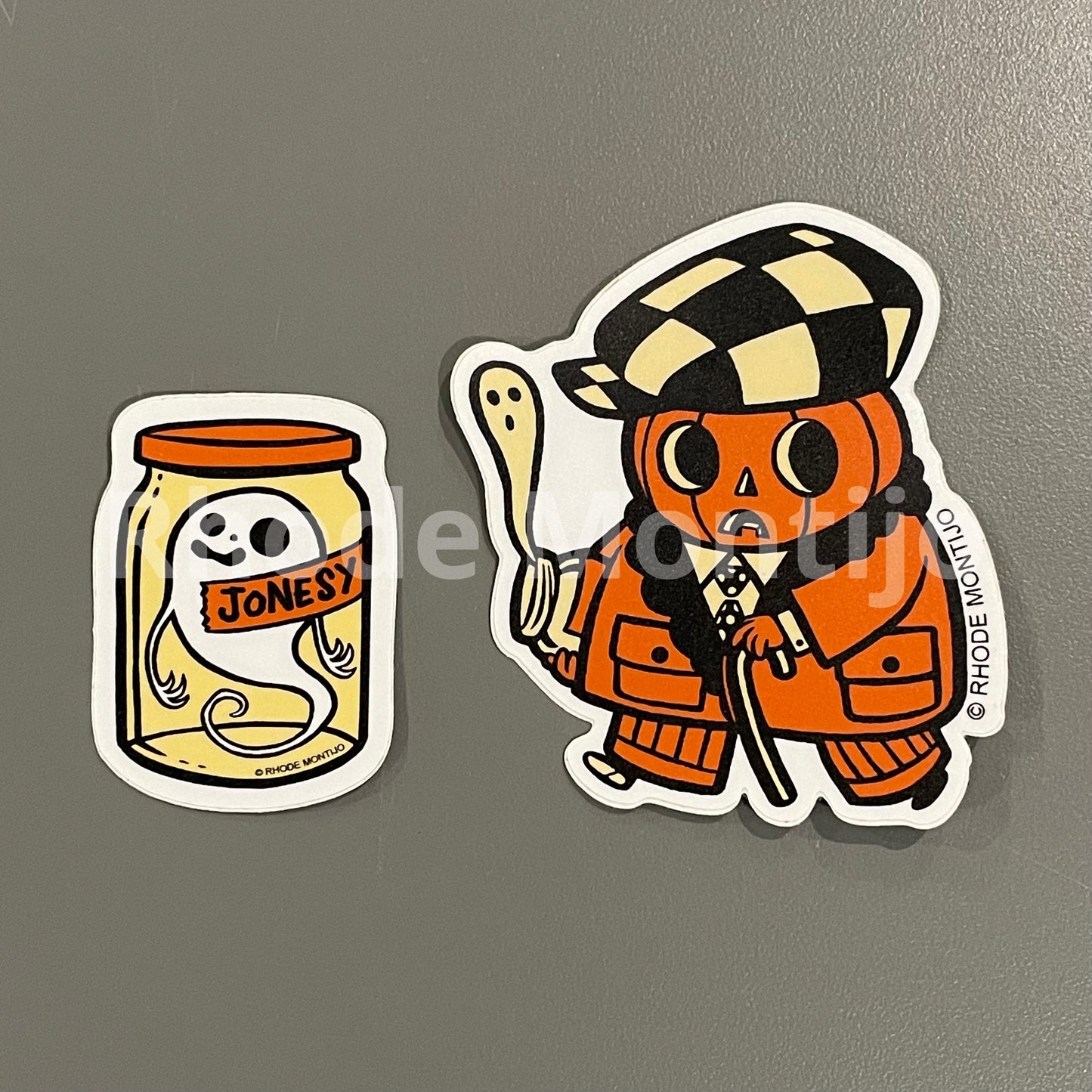 .New Sticker Set: CHESTER GHOST COLLECTOR with ghost jar