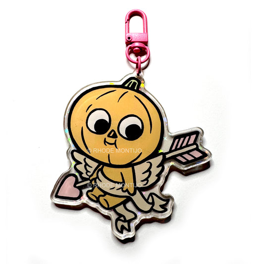 New Acrylic Key Chain/ Bag Charm: PUMPKIN CUPID