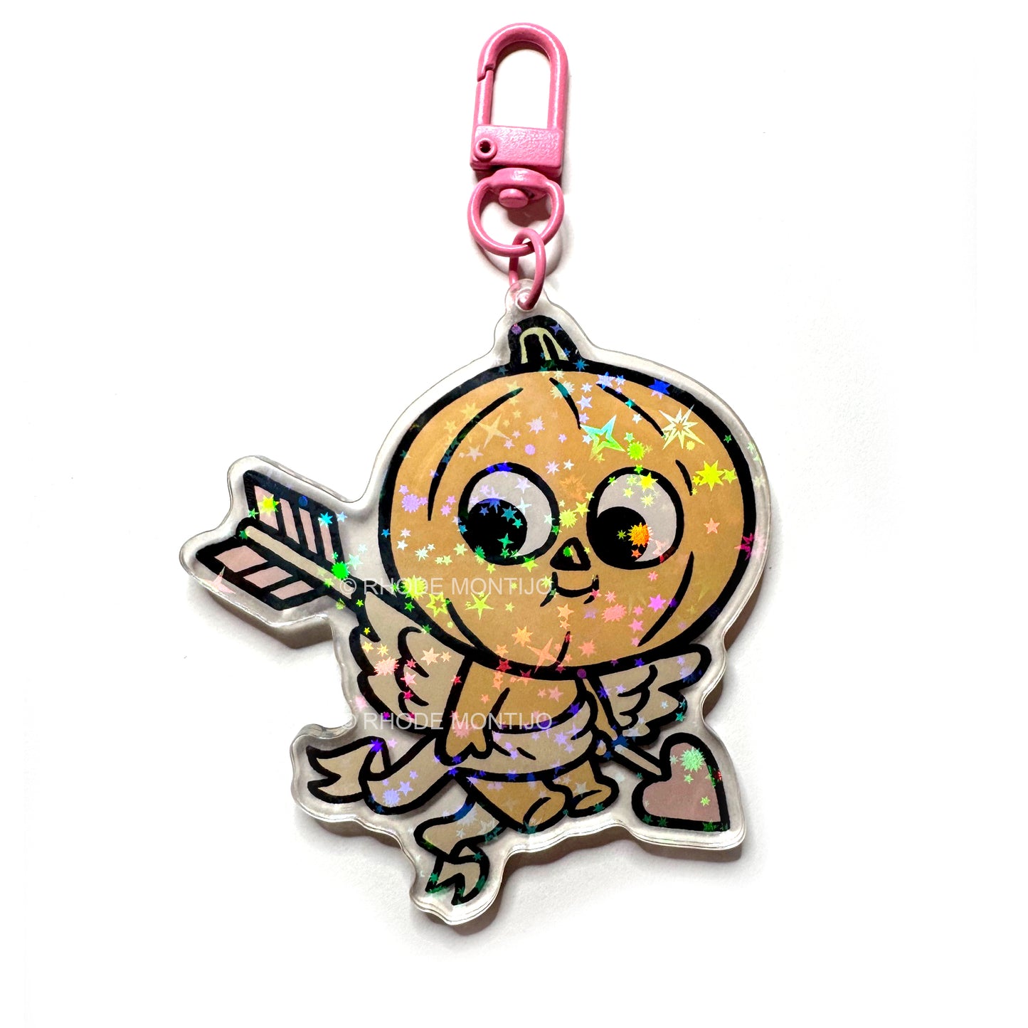 New Acrylic Key Chain/ Bag Charm: PUMPKIN CUPID