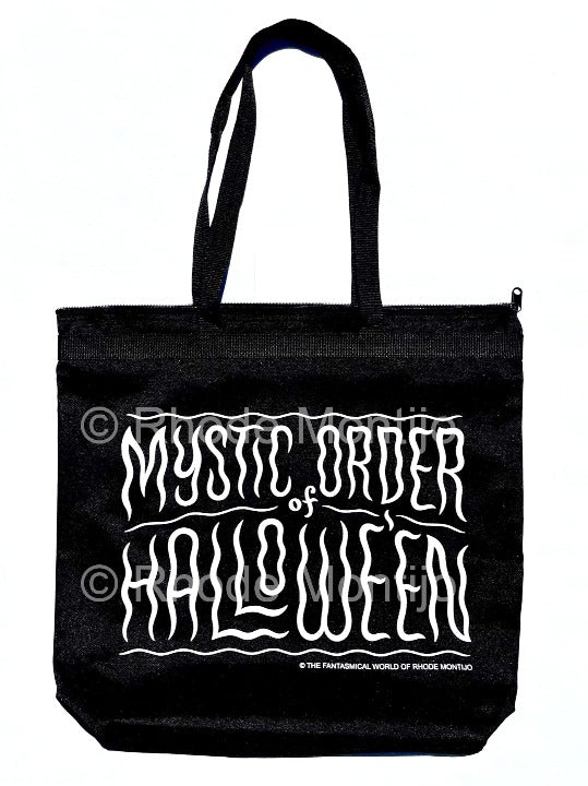 . New Zippered Glow Tote Bag: MYSTIC ORDER OF HALLOWE'EN