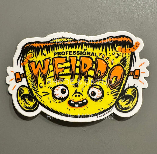 New! Sticker: PROFESSIONAL WEIRDO