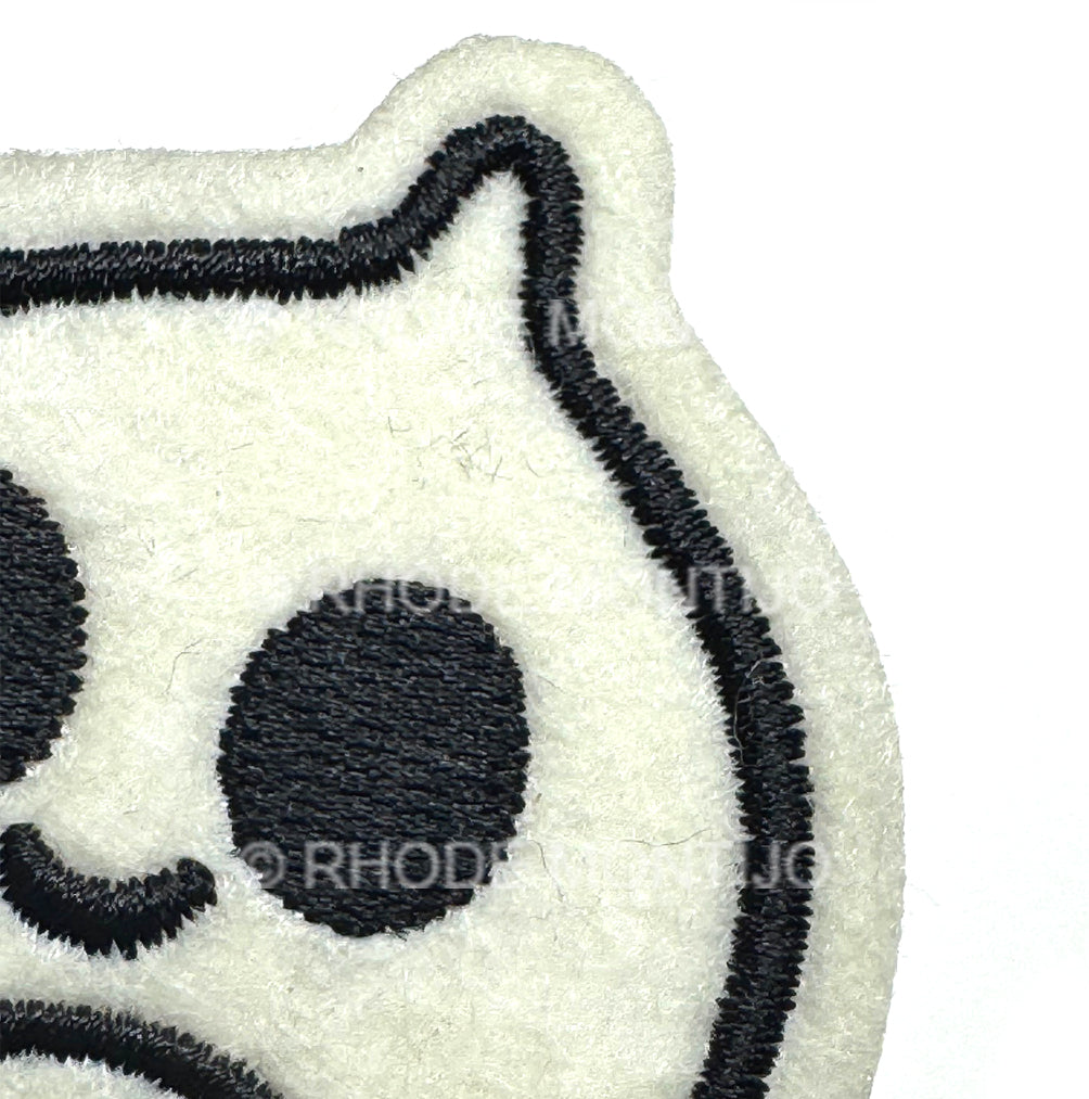 New for SDCC 2025! Vintage Style Felt Iron-On Patch: GHOST AND SKULL