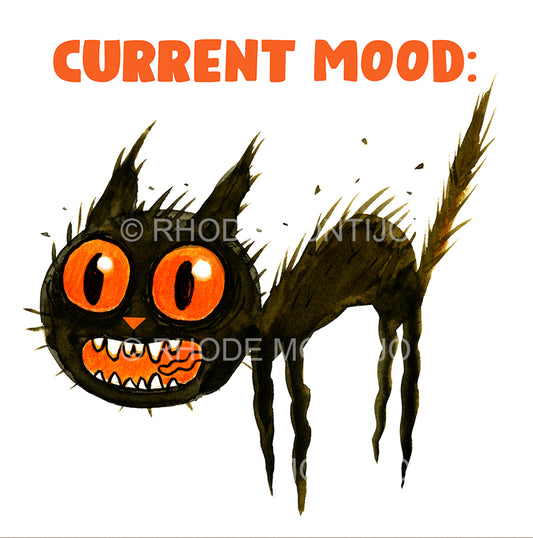 New for SDCC 2025! 8"x 8" Signed Print: CURRENT MOOD