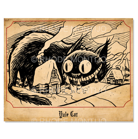 New for SDCC 2025! 8"x 10" Signed Print: YULE CAT