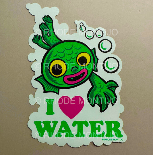 New for SDCC 2025! Sticker: I LOVE WATER