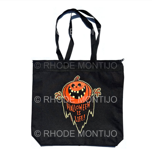 New for SDCC 2025! Zippered Tote Bag: HALLOWEEN IS LIFE!