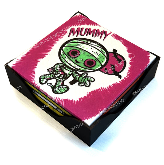SDCC 2026 New 4 piece Monster Coaster Set with Coaster Holder