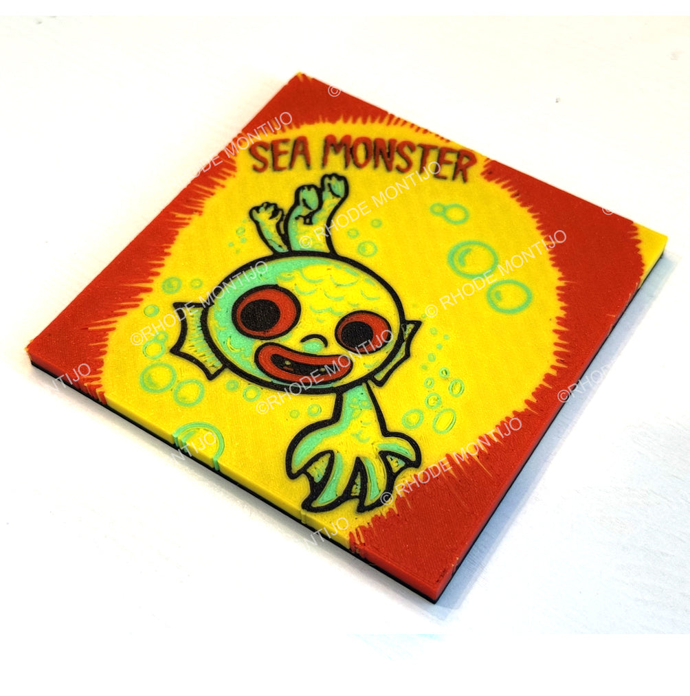 SDCC 2026 New 4 piece Monster Coaster Set with Coaster Holder
