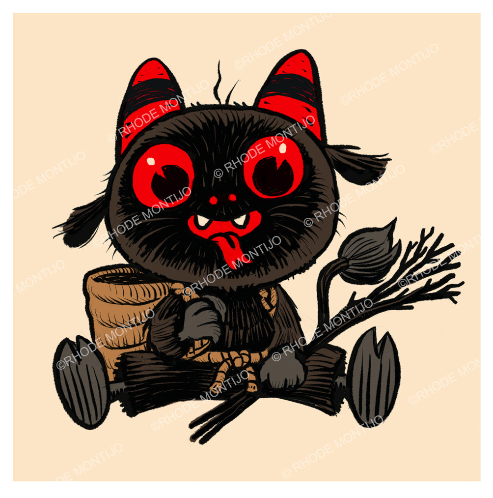 SDCC 2026 New 8"x 8" Signed Print: KID KRAMPUS