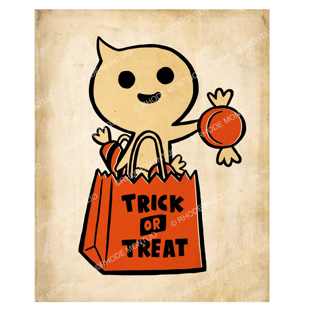 SDCC 2026: New 8" x 10" Signed Print: TRICK-OR-TREAT GHOST