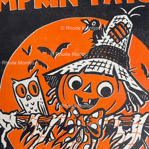 .New! SDCC 2024 11" x 17" Signed Risograph Print: SUPPORT YOUR LOCAL PUMPKIN PATCH