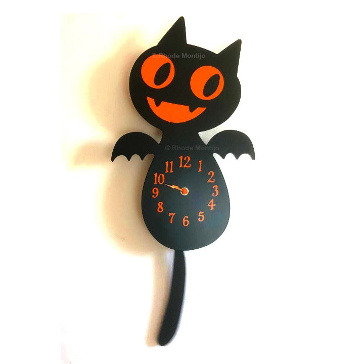 "BAT CAT CLOCK- (Back for the holidays!)