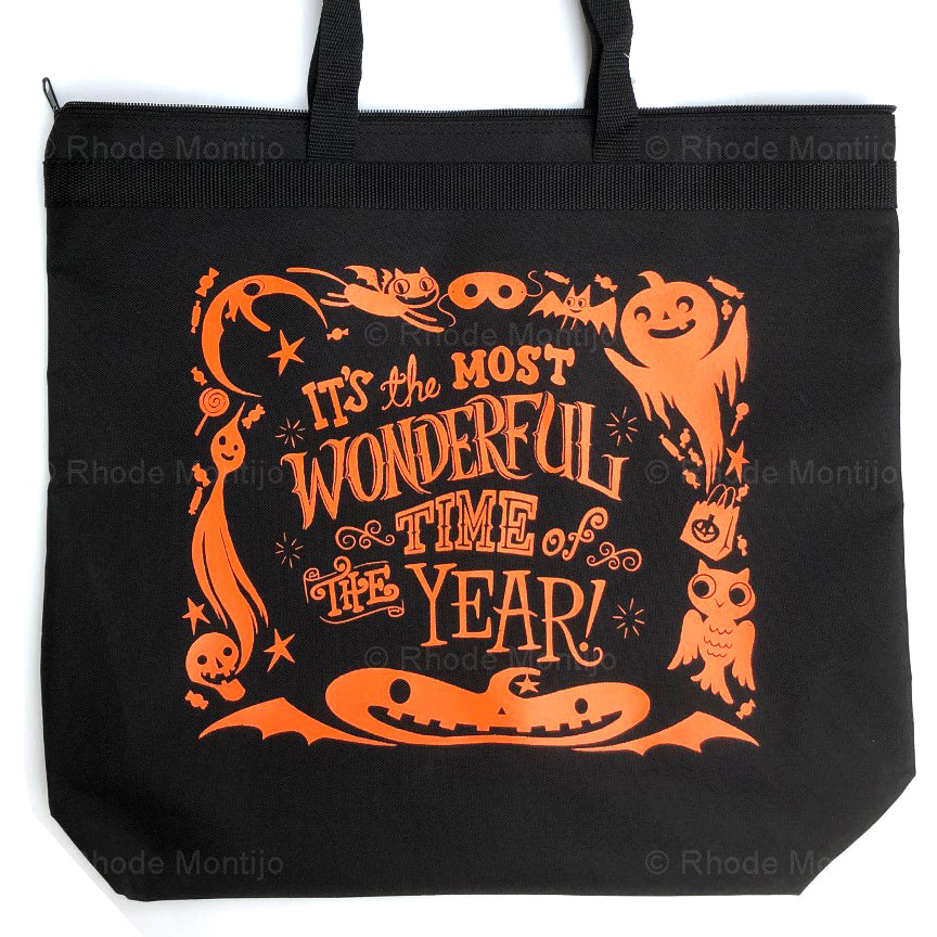 .Zippered Tote Bag: IT'S THE MOST WONDERFUL TIME OF THE YEAR! (RESTOCKED!)